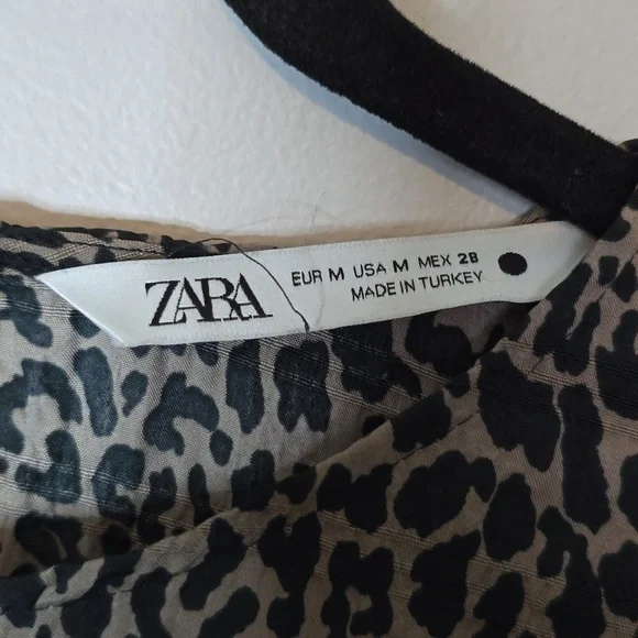 ZARA Leopard Print DRESS - Picture 2 of 5